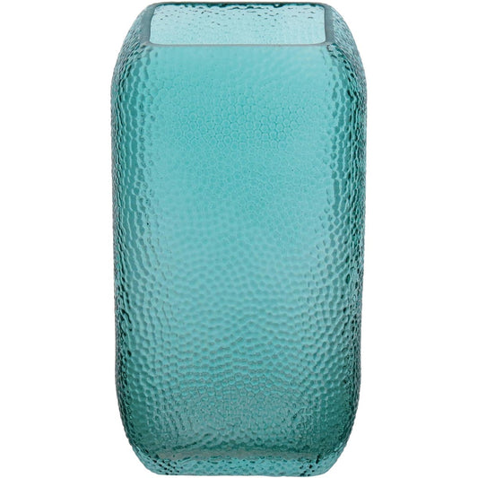 Vaso Vidro 25x14x14cm Azul