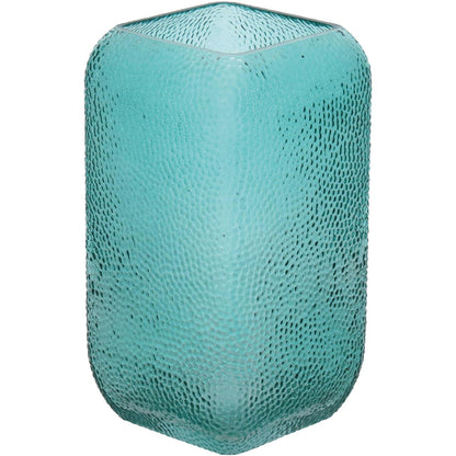 Vaso Vidro 25x14x14cm Azul