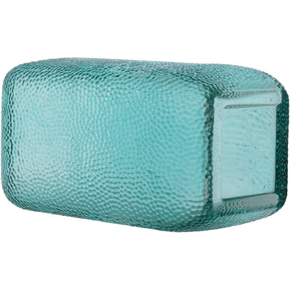 Vaso Vidro 25x14x14cm Azul