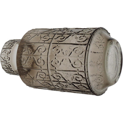 Vaso Vidro 31x16x16cm Cinza