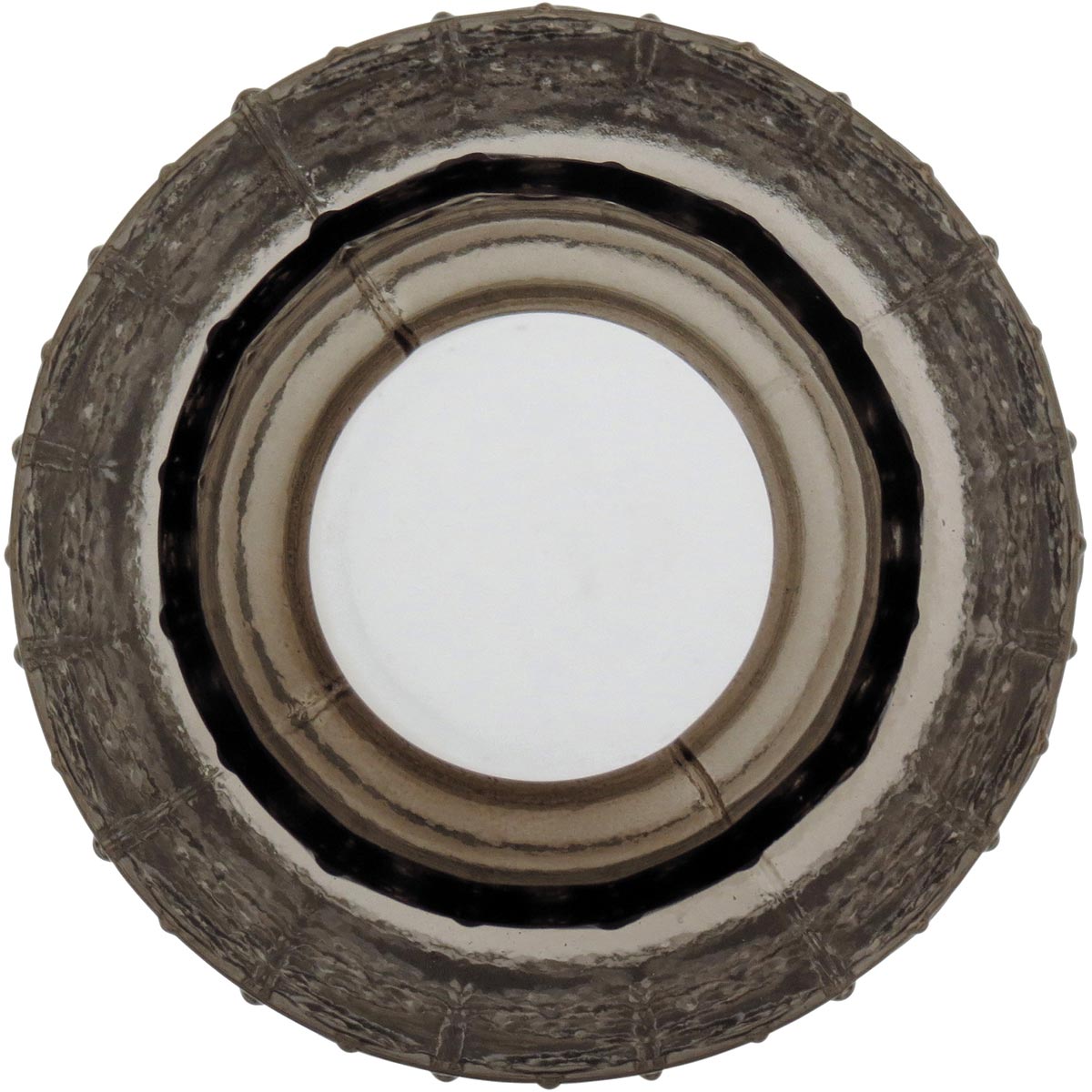 Vaso Vidro 31x16x16cm Cinza