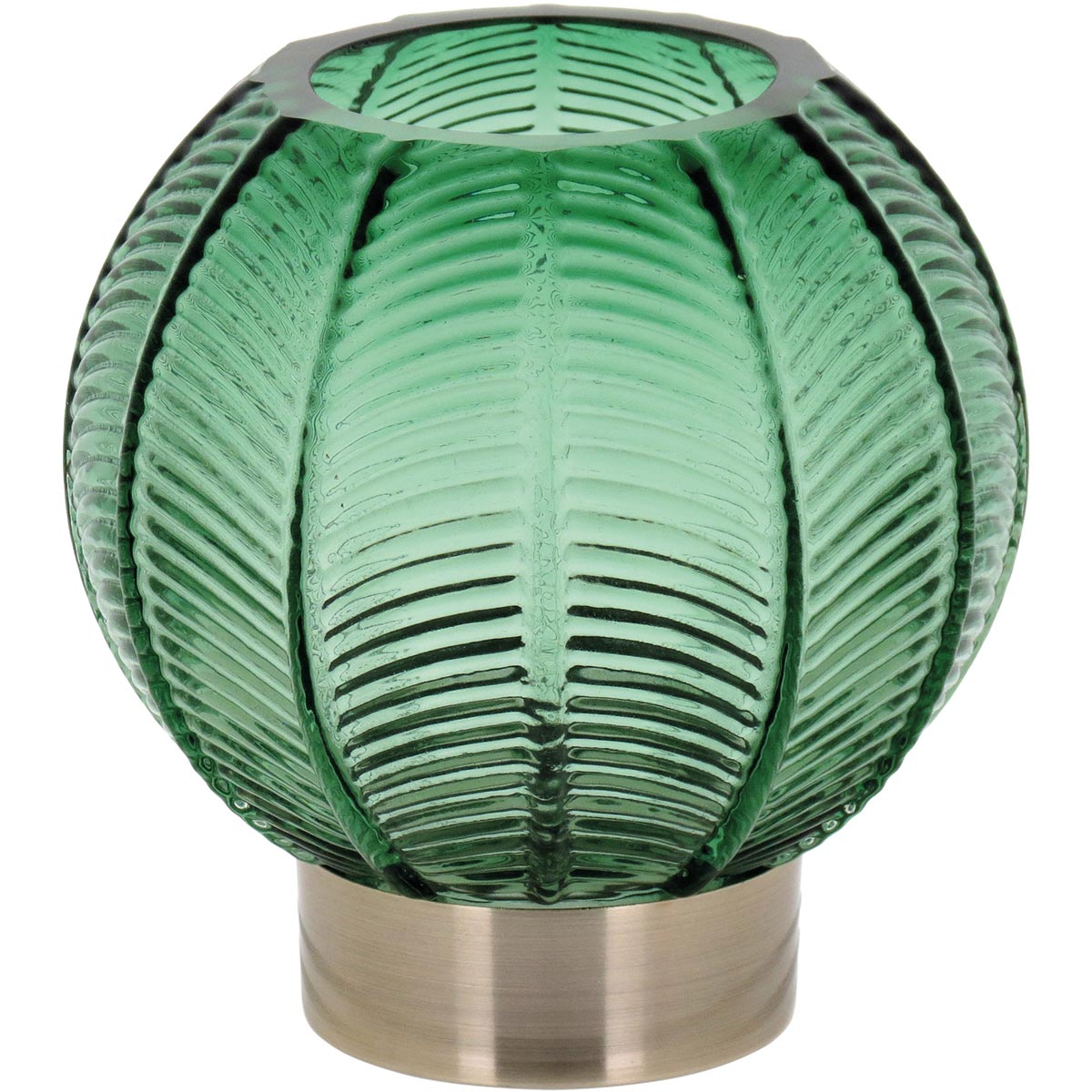 Vaso Vidro 16x15x15cm Verde