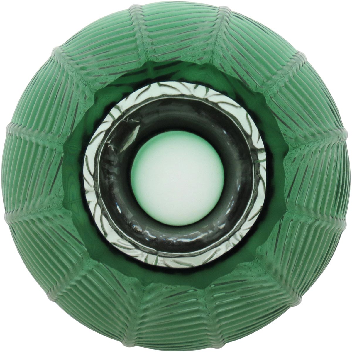 Vaso Vidro 16x15x15cm Verde