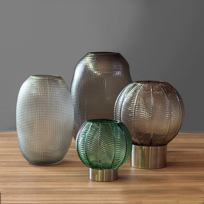 Vaso Vidro 16x15x15cm Verde