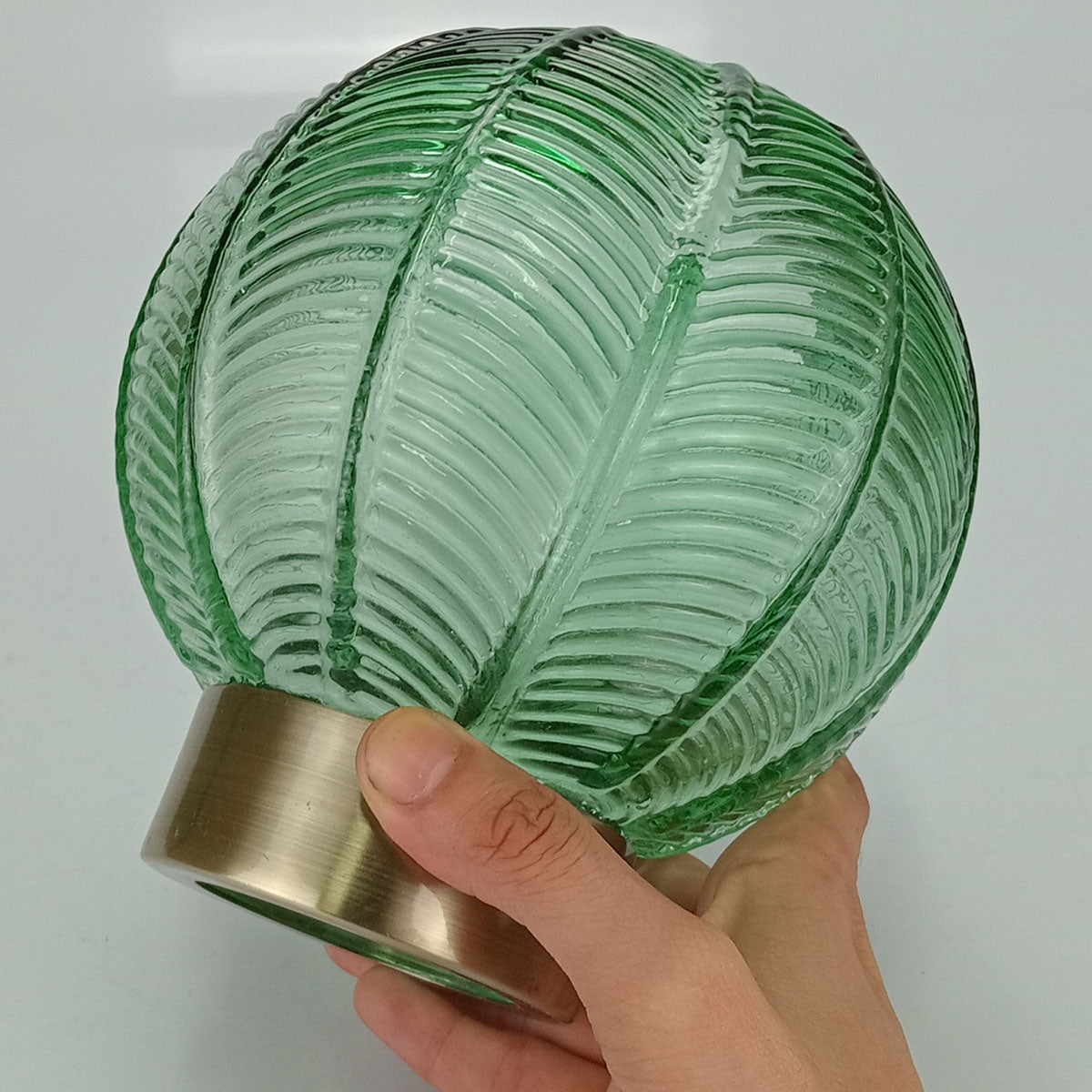 Vaso Vidro 16x15x15cm Verde