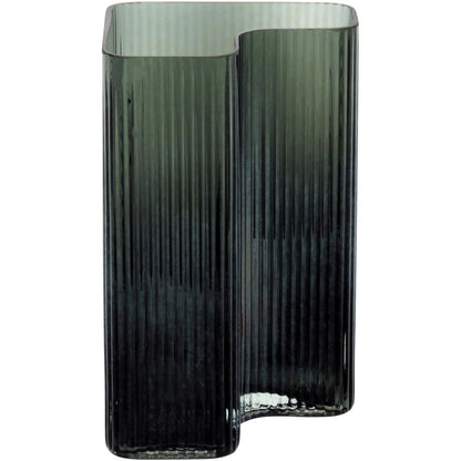 Vaso Vidro 24x15x15cm Verde