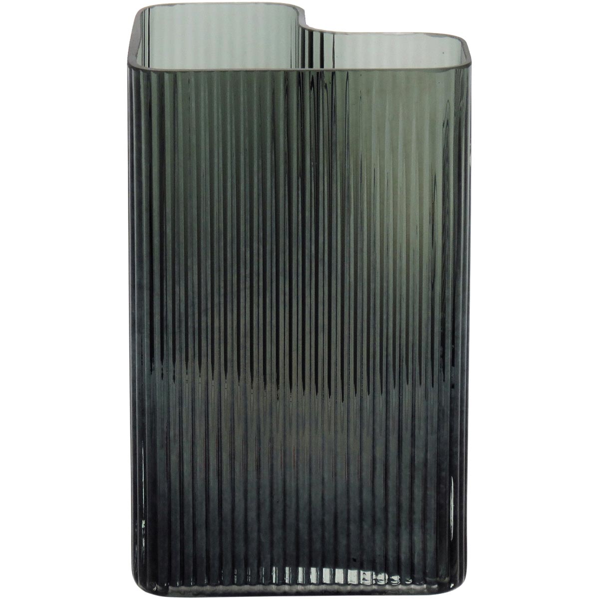 Vaso Vidro 24x15x15cm Verde