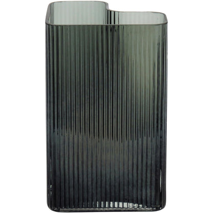 Vaso Vidro 24x15x15cm Verde