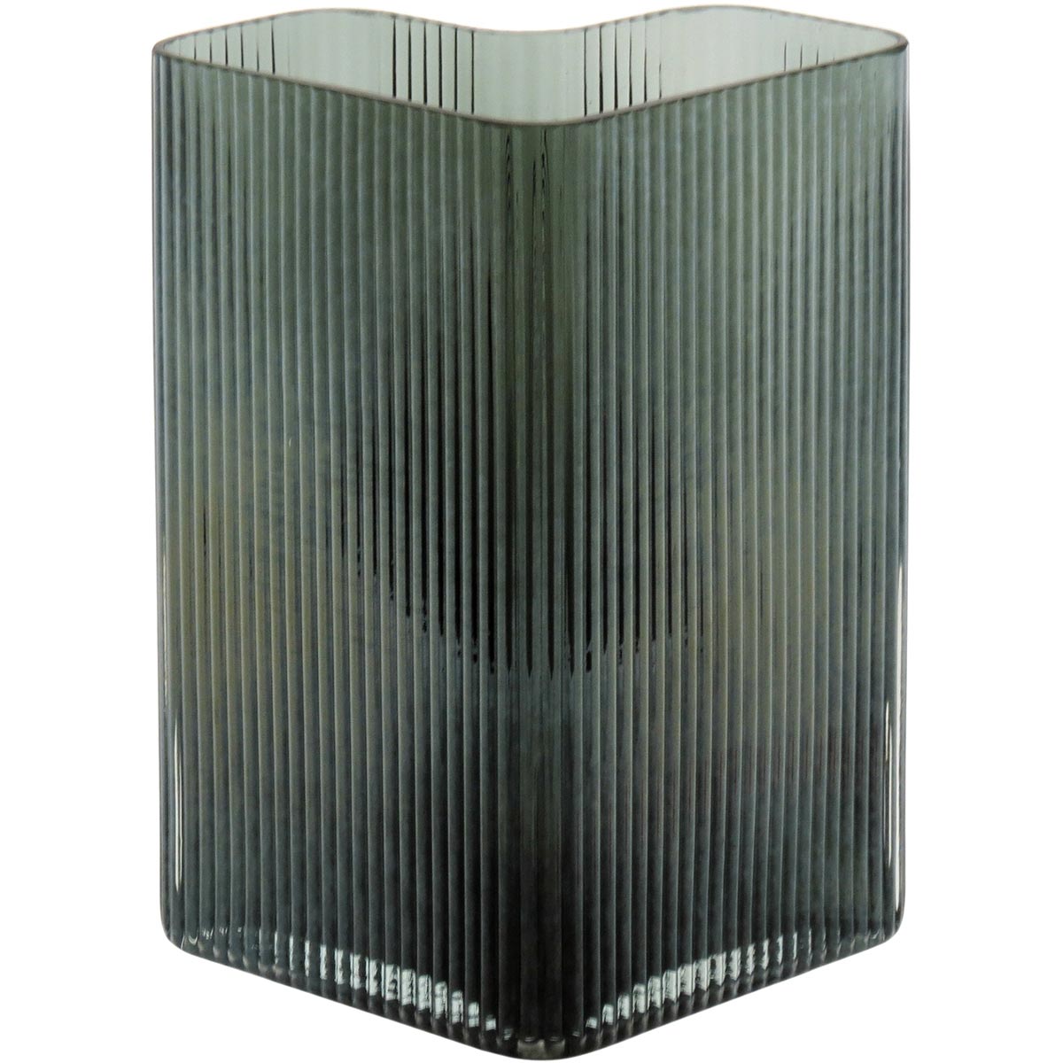 Vaso Vidro 24x15x15cm Verde