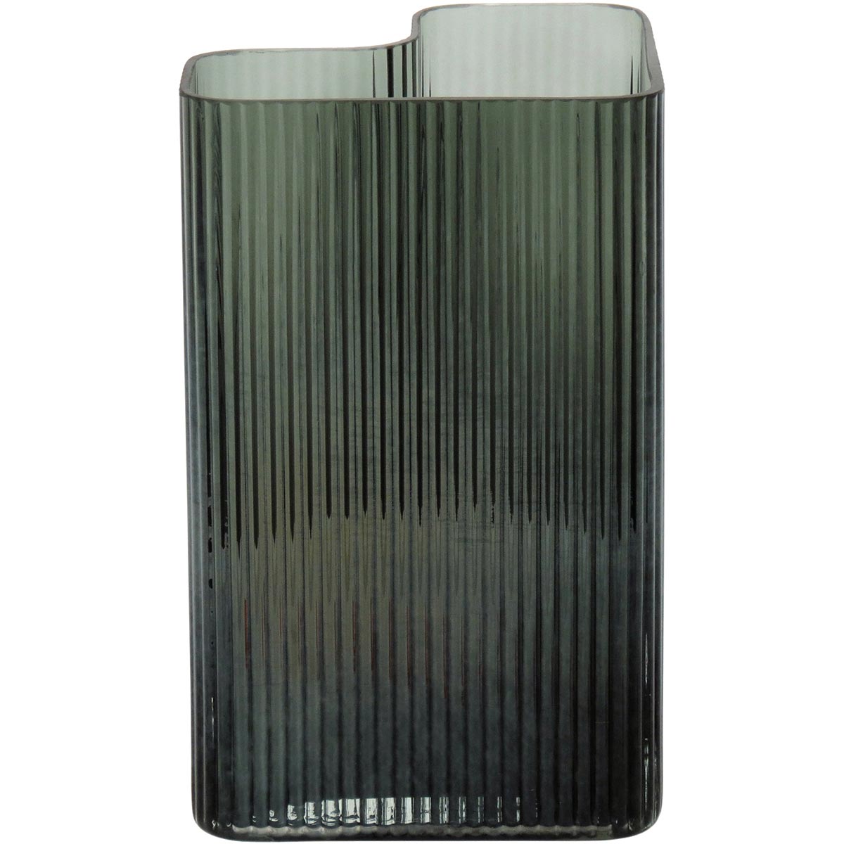 Vaso Vidro 24x15x15cm Verde