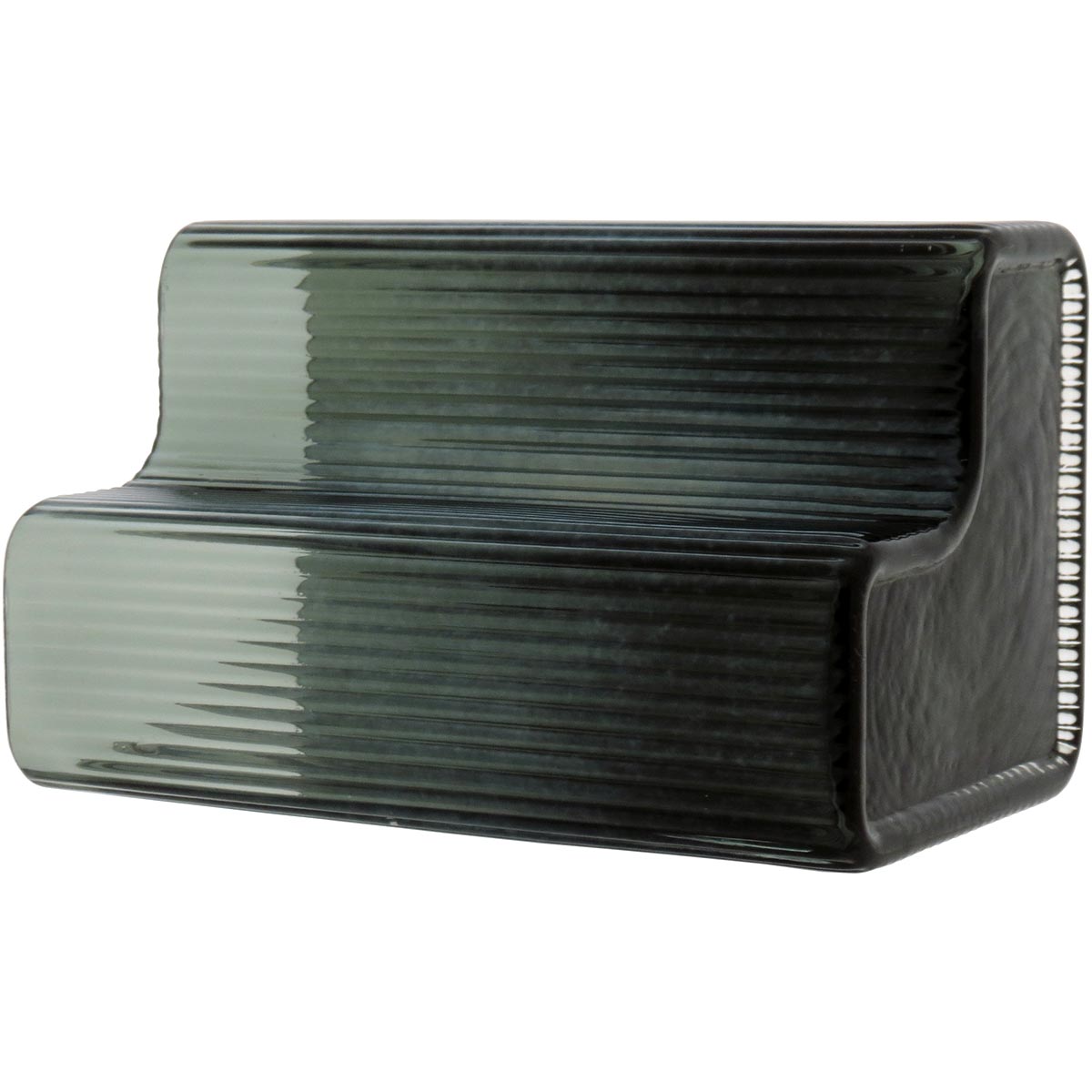 Vaso Vidro 24x15x15cm Verde