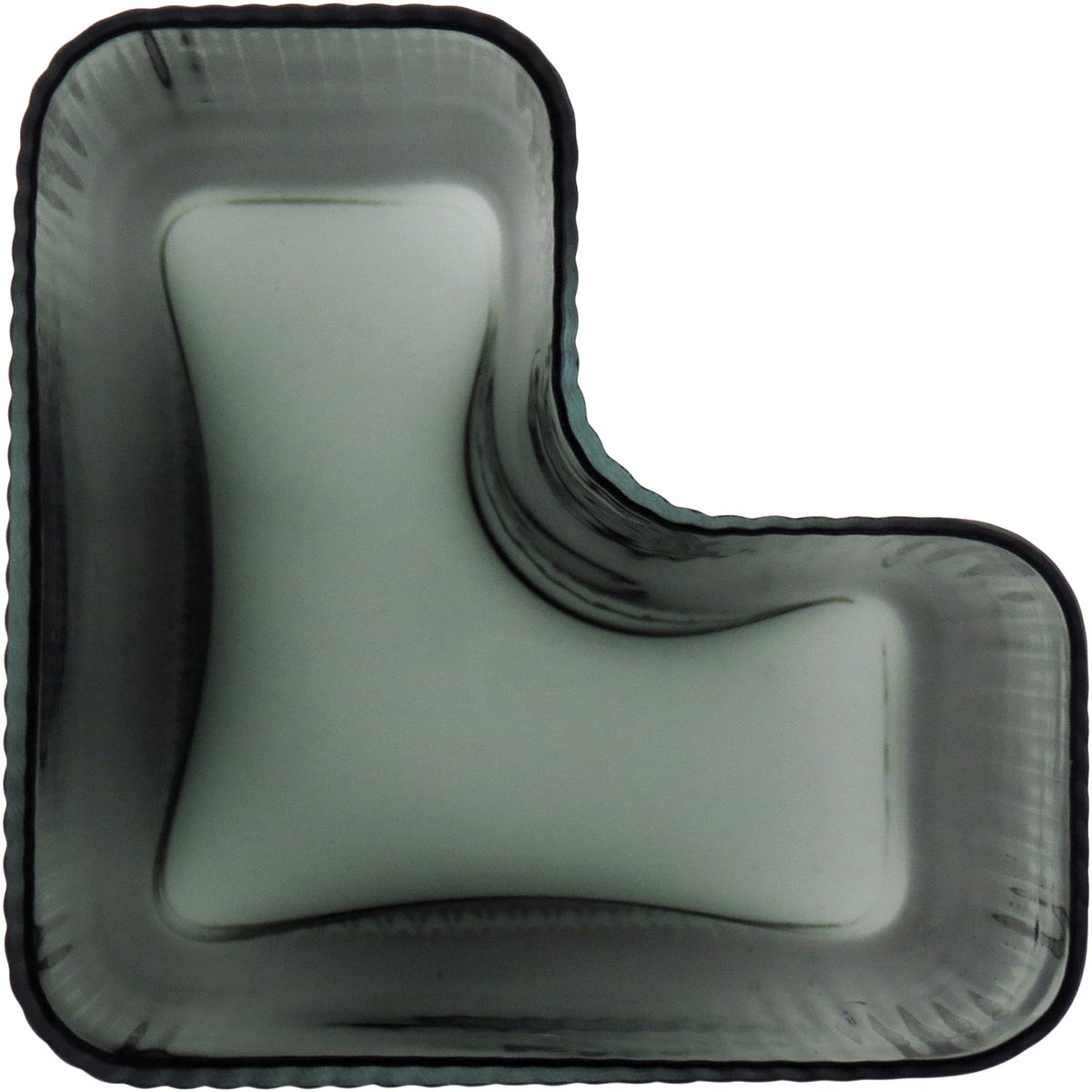 Vaso Vidro 24x15x15cm Verde