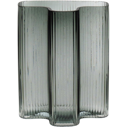 Vaso Vidro 25x19x12cm Verde