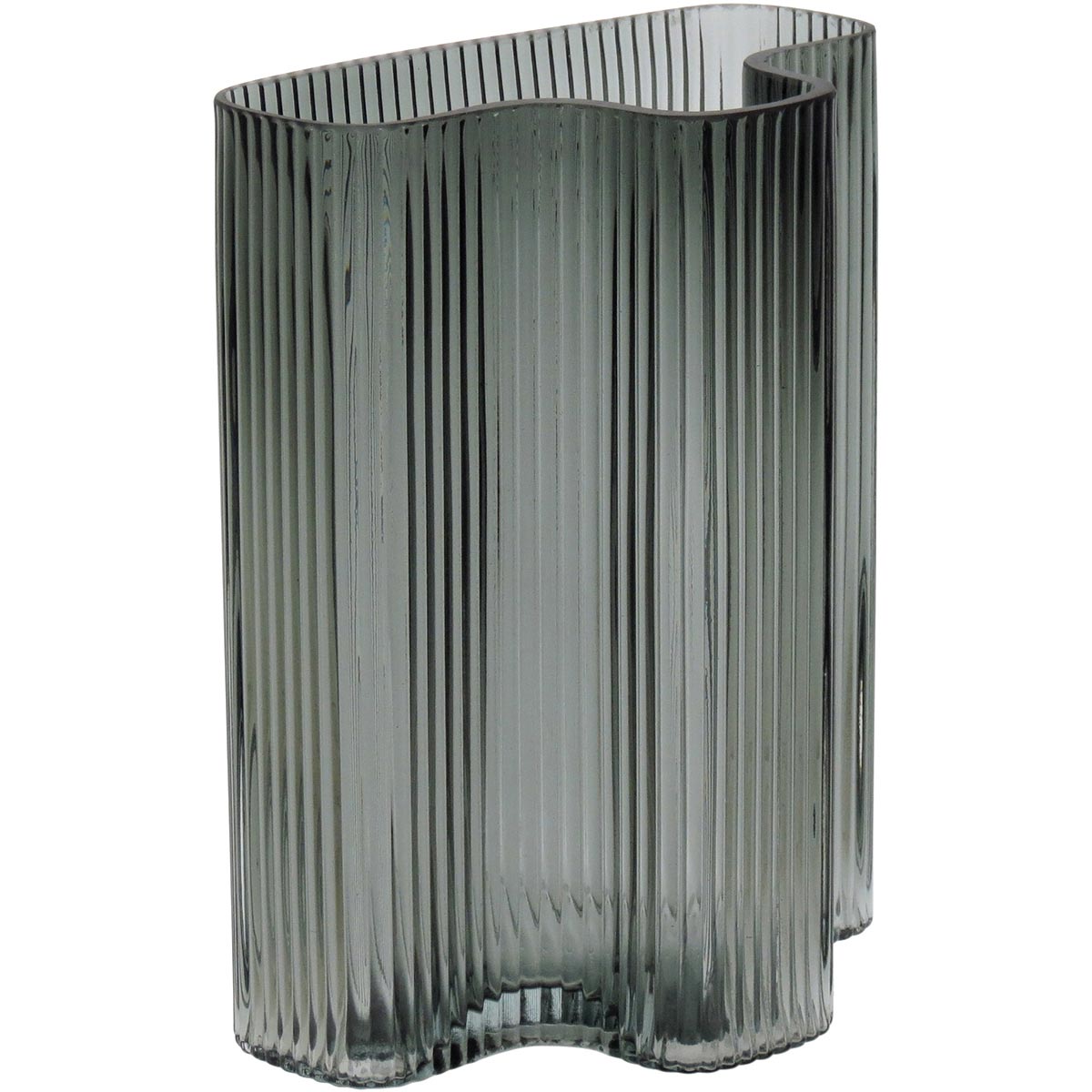 Vaso Vidro 25x19x12cm Verde