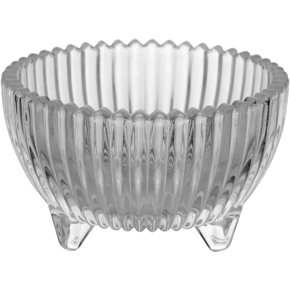 Potiche Minie de Vidro Transparente 11x9x9cm para Doces e Decoração