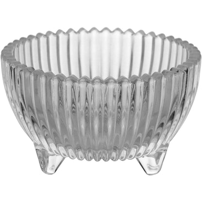 Potiche Minie de Vidro Transparente 11x9x9cm para Doces e Decoração