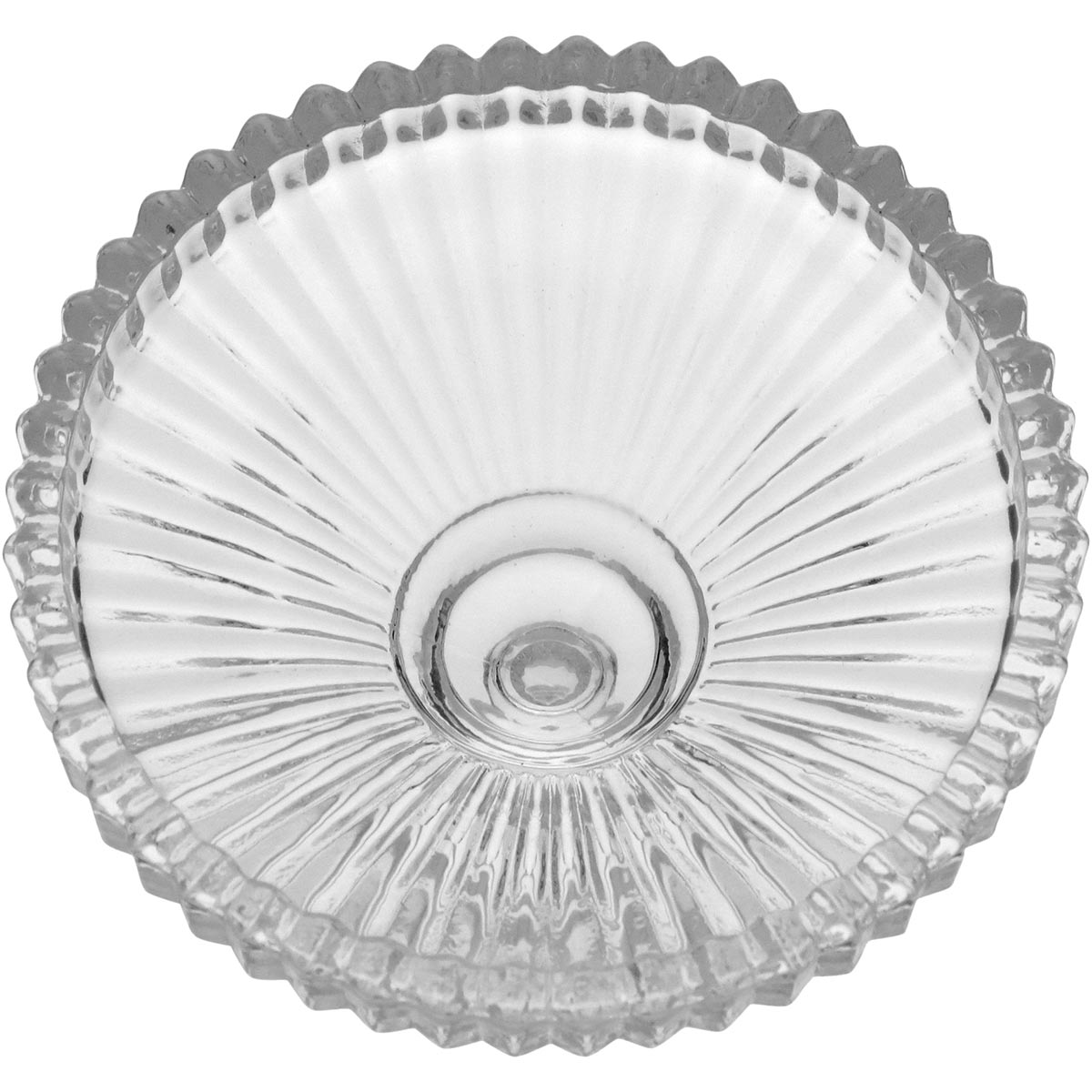 Potiche Minie de Vidro Transparente 11x9x9cm para Doces e Decoração