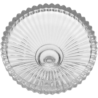 Potiche Minie de Vidro Transparente 11x9x9cm para Doces e Decoração