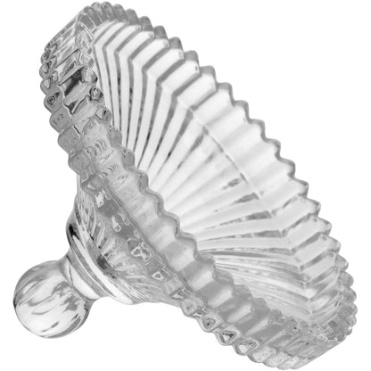 Potiche Minie de Vidro Transparente 11x9x9cm para Doces e Decoração