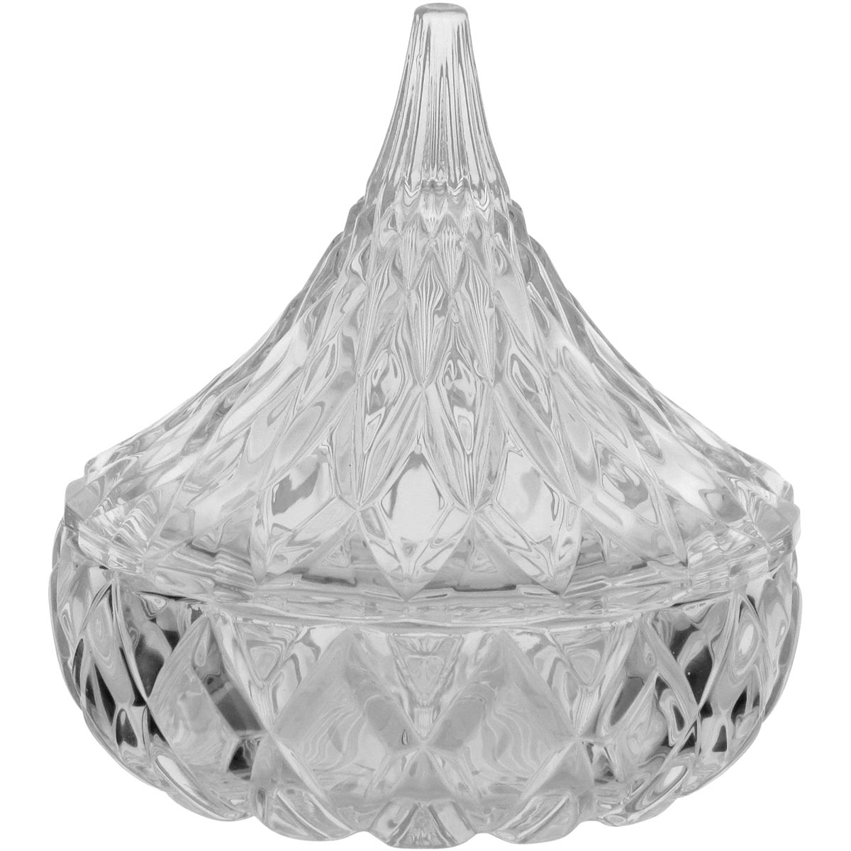 Potiche de Vidro Transparente 12,8cm - Bomboniere Decorativa