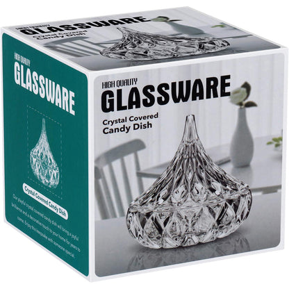 Potiche de Vidro Transparente 12,8cm - Bomboniere Decorativa