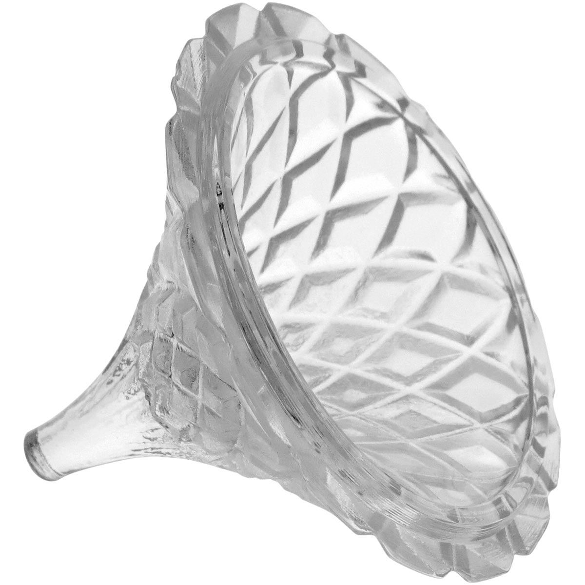 Potiche de Vidro Transparente 9x8cm Bomboniere para Doces e Chocolates