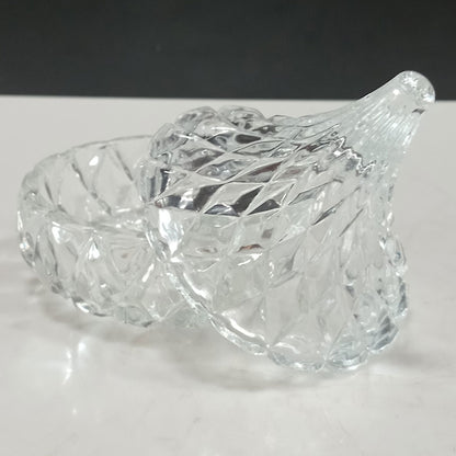 Potiche de Vidro Transparente 9x8cm Bomboniere para Doces e Chocolates