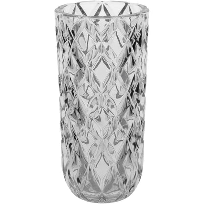 Vaso Transparente de Vidro Cristal Mellione 28x14cm Eco