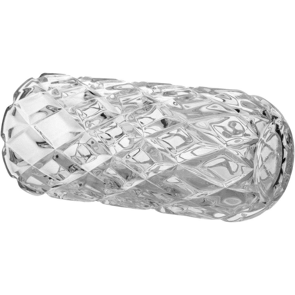 Vaso Transparente de Vidro Cristal Mellione 28x14cm Eco