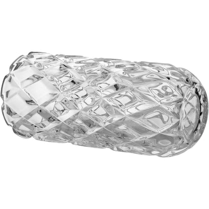 Vaso Transparente de Vidro Cristal Mellione 28x14cm Eco