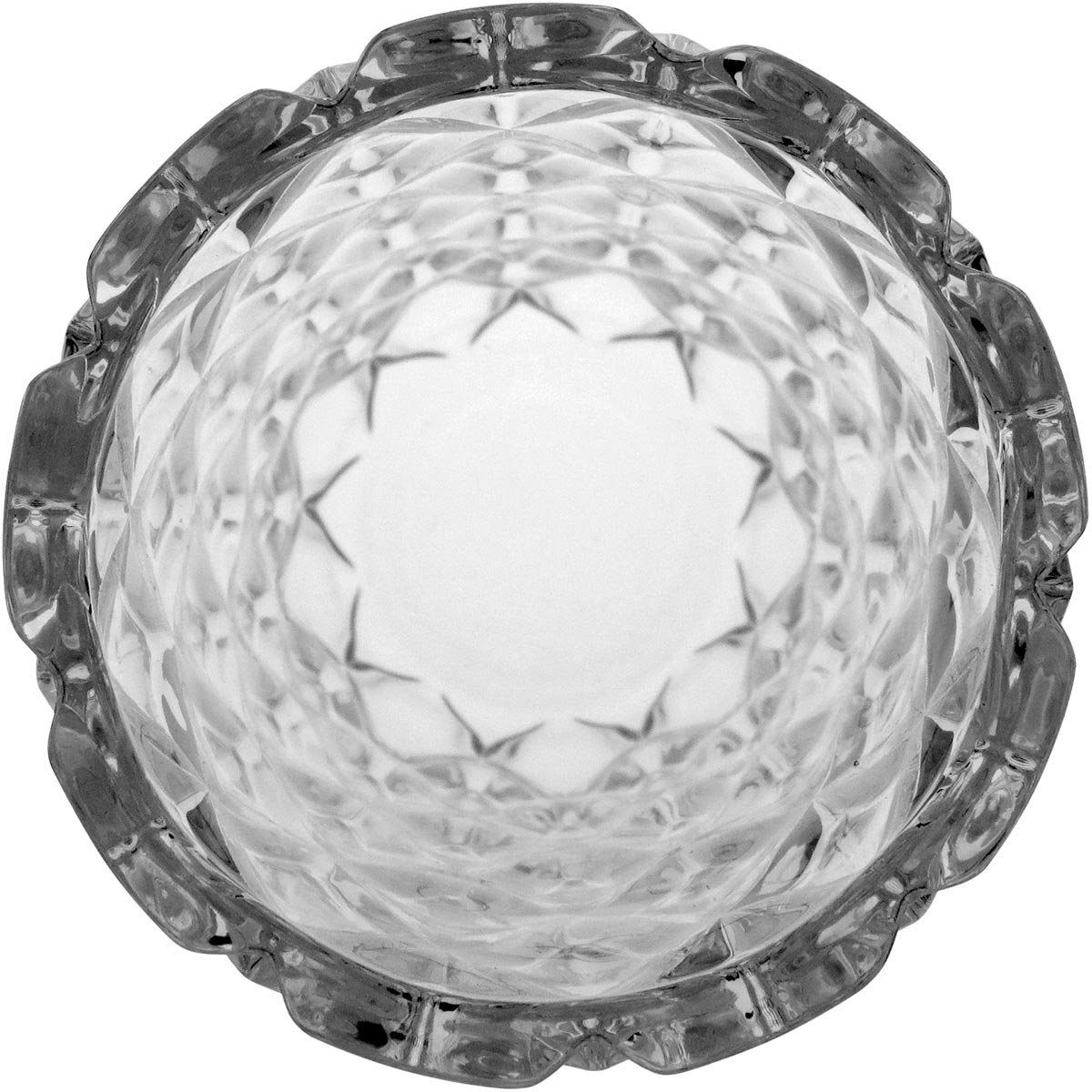 Vaso Transparente de Vidro Cristal Mellione 28x14cm Eco