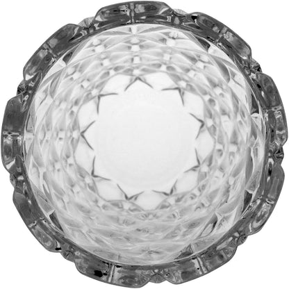 Vaso Transparente de Vidro Cristal Mellione 28x14cm Eco