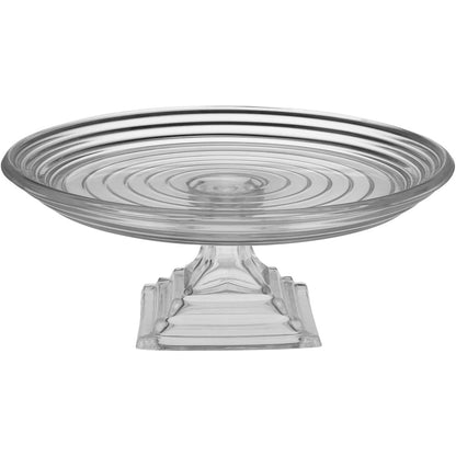 Centro de Mesa Pilar em Vidro Transparente 31x13x31cm Decorativo