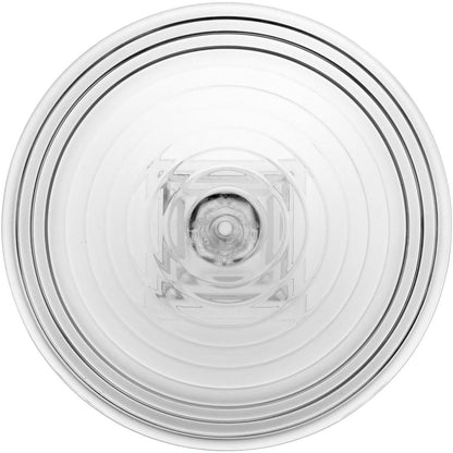 Centro de Mesa Pilar em Vidro Transparente 31x13x31cm Decorativo