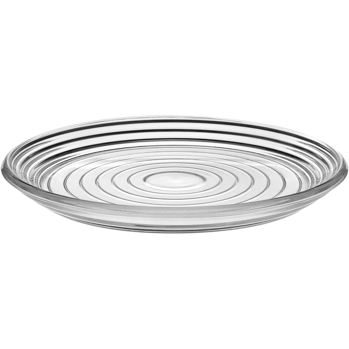 Centro de Mesa Pilar em Vidro Transparente 30,3x30,3cm 1,47kg