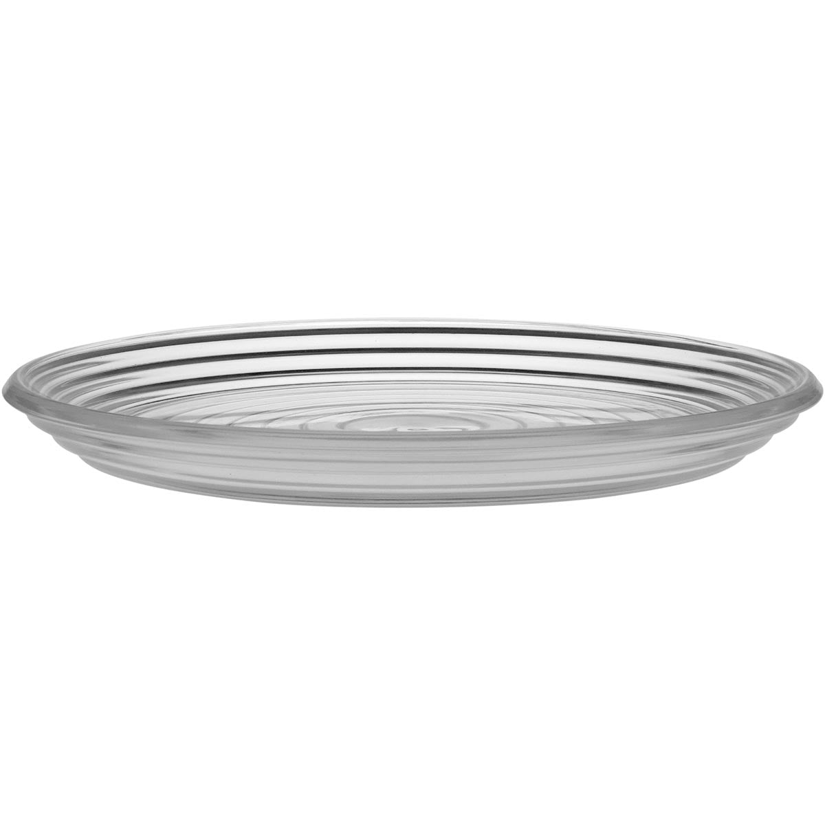 Centro de Mesa Pilar em Vidro Transparente 30,3x30,3cm 1,47kg