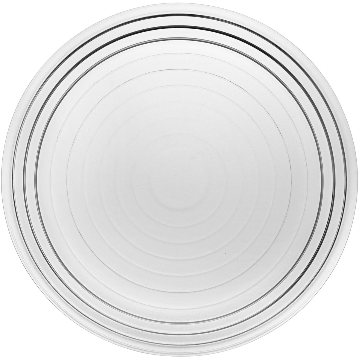 Centro de Mesa Pilar em Vidro Transparente 30,3x30,3cm 1,47kg