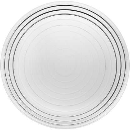 Centro de Mesa Pilar em Vidro Transparente 30,3x30,3cm 1,47kg