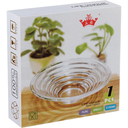 Centro de Mesa Pilar em Vidro Transparente 10x34cm Decorativo