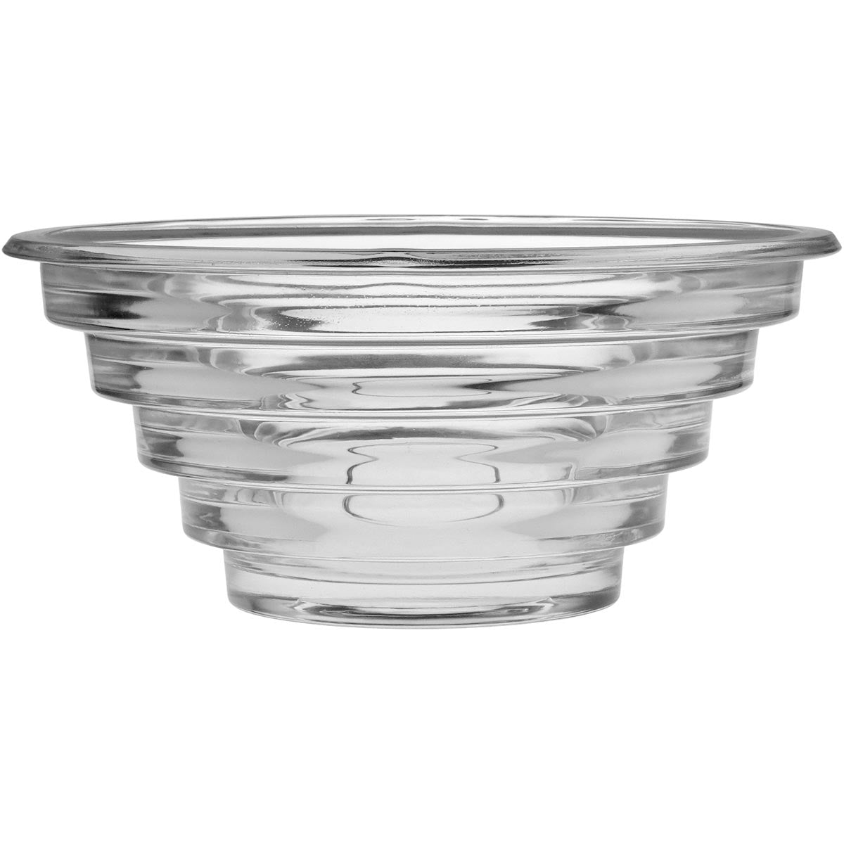 Centro de Mesa em Vidro Transparente 12x26cm Pilar Elegante