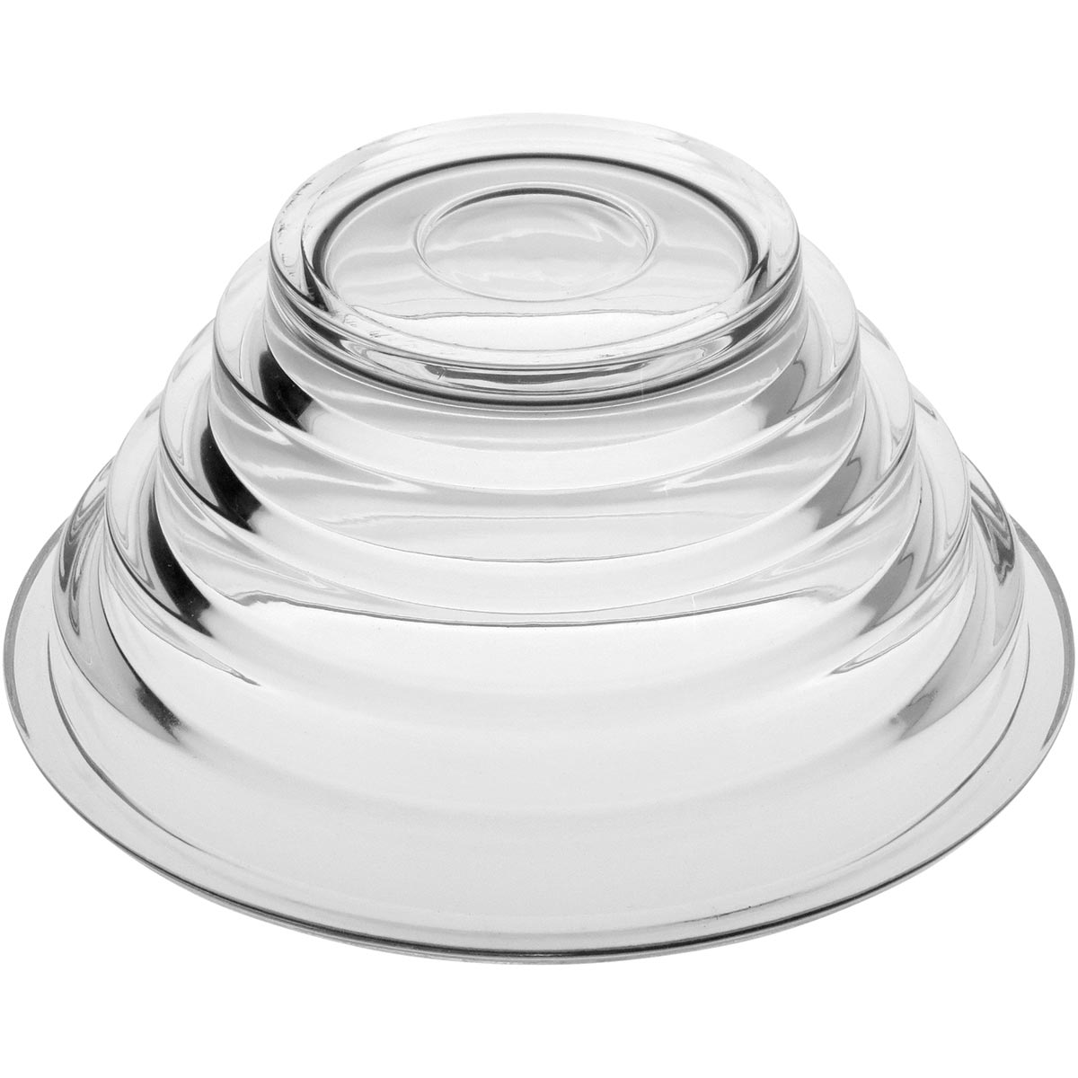 Centro de Mesa em Vidro Transparente 12x26cm Pilar Elegante