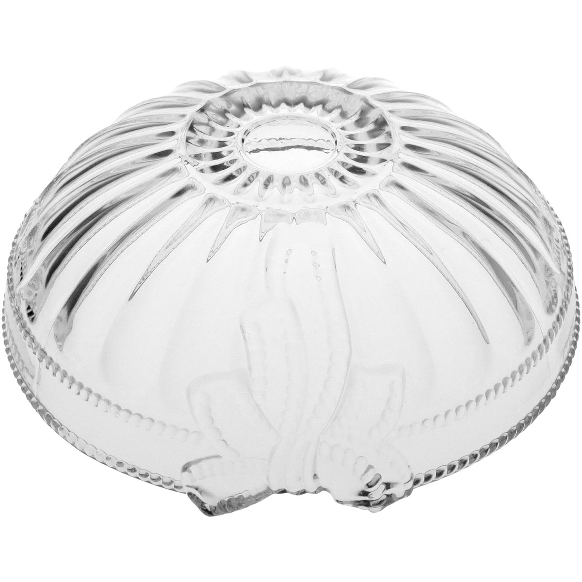 Centro de Mesa Decorativo em Vidro Transparente 9x24cm