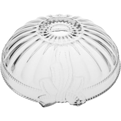 Centro de Mesa Decorativo em Vidro Transparente 9x24cm