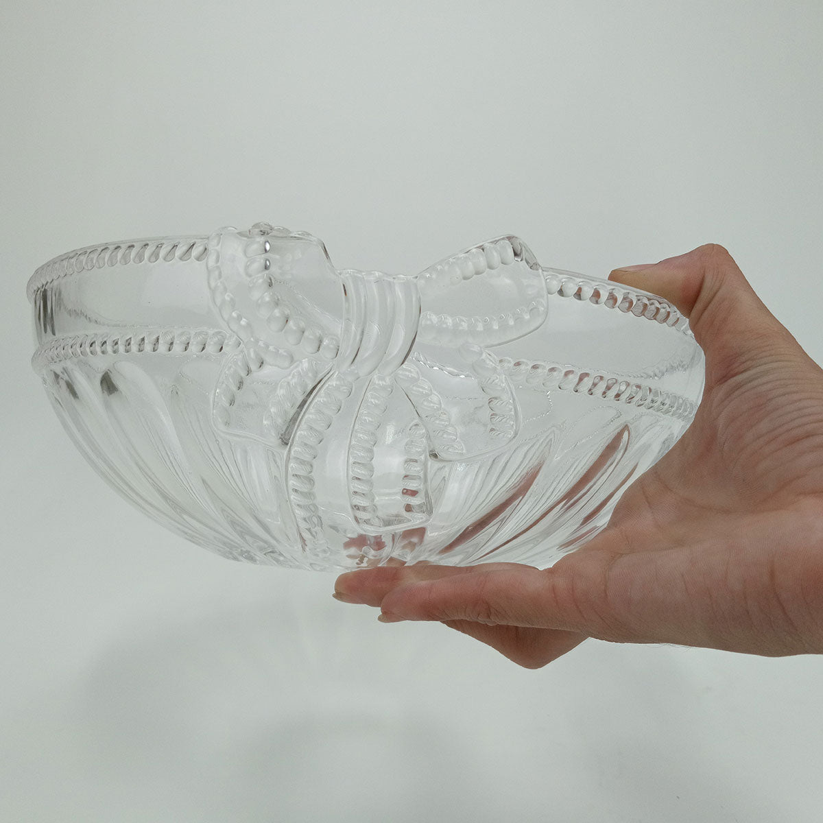 Centro de Mesa Decorativo em Vidro Transparente 9x24cm