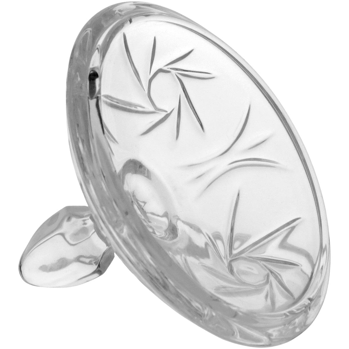 Potiche de Vidro Transparente Pryma 18x11cm para Decoração e Armazenamento