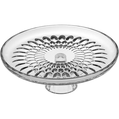 Centro de Mesa Vidro Transparente 12x31cm Elegante para Decoração