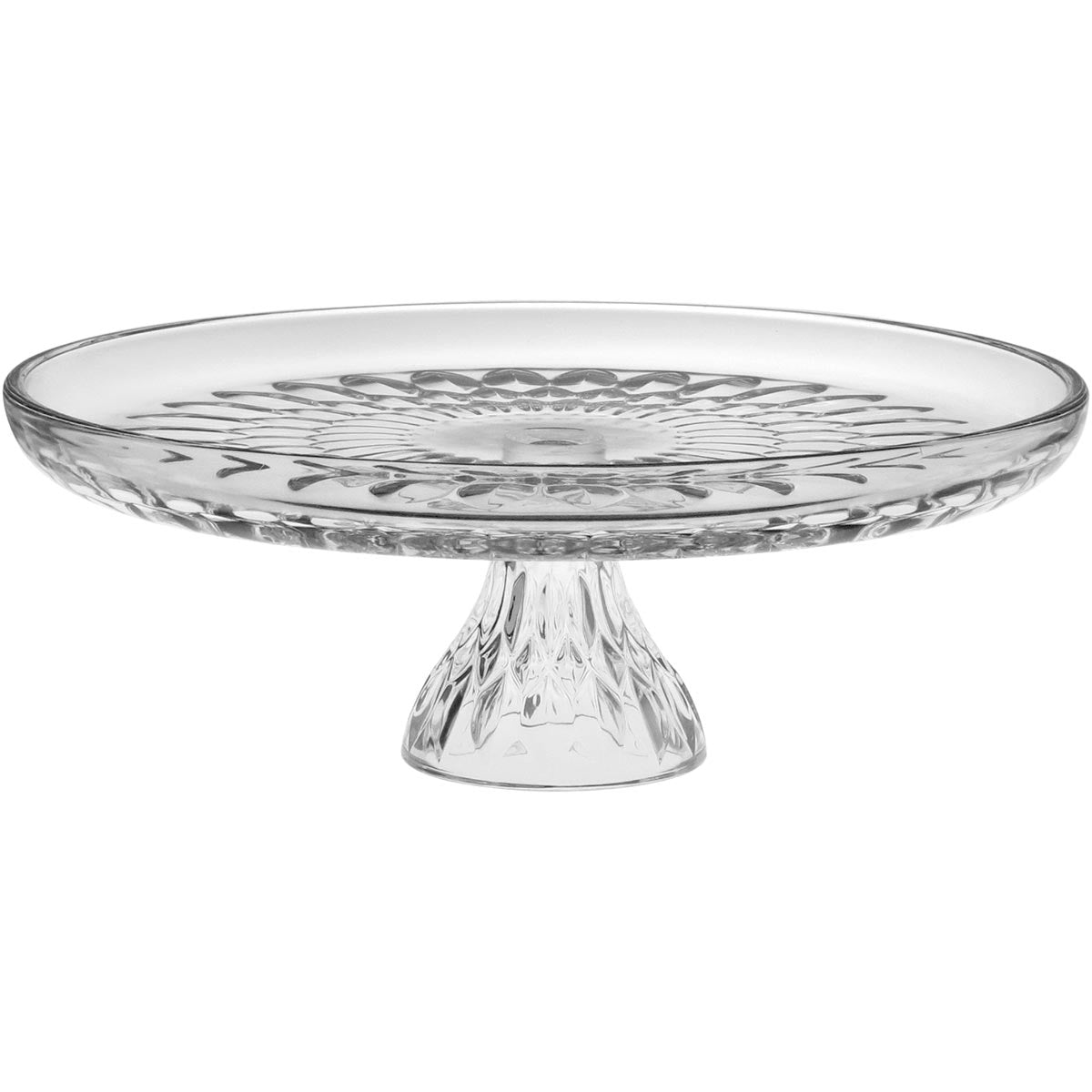 Centro de Mesa Vidro Transparente 12x31cm Elegante para Decoração