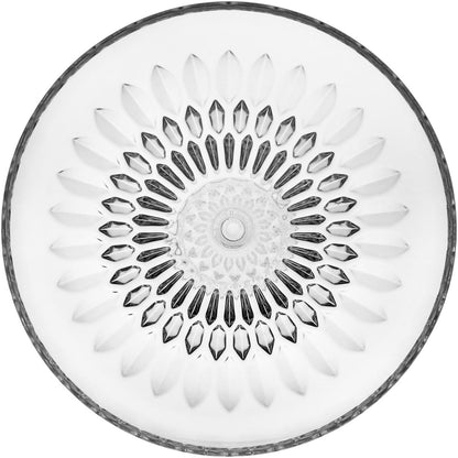 Centro de Mesa Vidro Transparente 12x31cm Elegante para Decoração