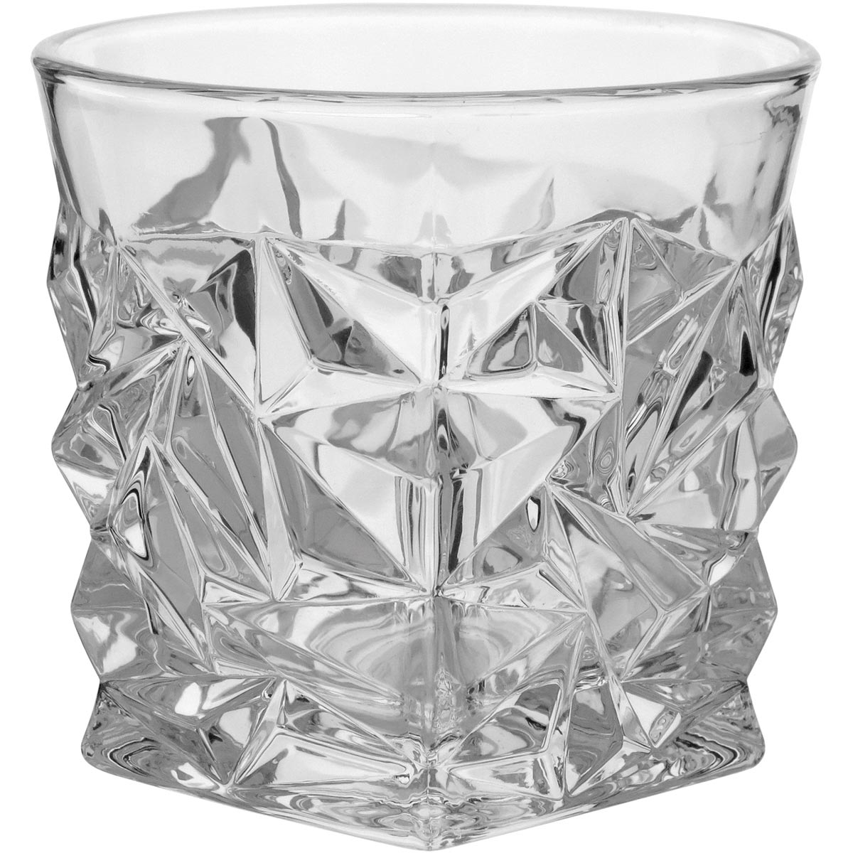 Conjunto 6 Copos de Uísque Vidro 300ml Transparente Elegante