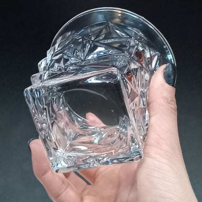 Conjunto 6 Copos de Uísque Vidro 300ml Transparente Elegante